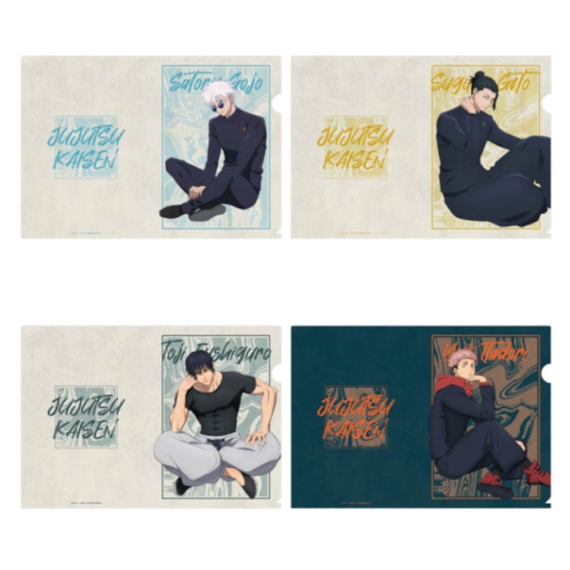 Jujutsu Kaisen clear file ((1) Satoru / (2) Suguru / (3) Toji / (4) Yuji)