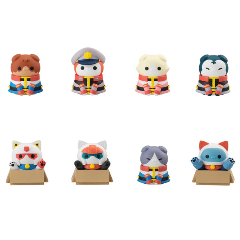 MEGA CAT PROJECT MOBILE SUIT GUNDAM NYANDAM We are the EARTH FEDERATION FORCES! (set of 8) (2024 Aug Resale ver.)
