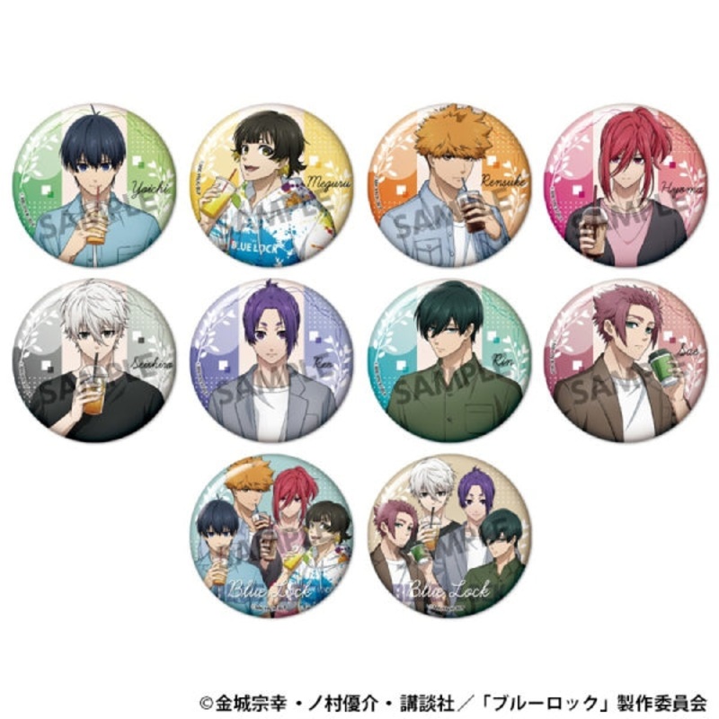 Blue Lock [Especially Illustrated] Trading Can Badge Everyday Ver. (Set of 10)