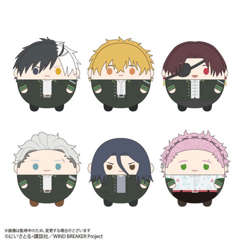 WIND BREAKER Fuwakororin (set of 6)   fluffy