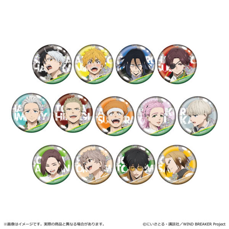 WIND BREAKER Hologram Can Badge (set of 13)